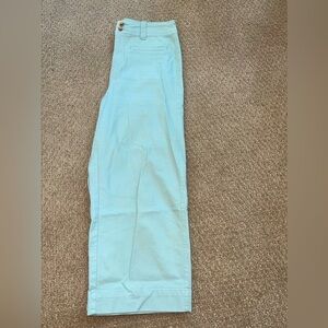 Light Blue Wide-Legged High-Wasted Pants